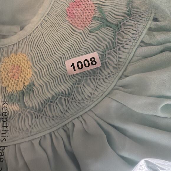 Marmellata Smocked Dress Girls Size 3T Floral Princess Easter Church Embroidery - Picture 8 of 8